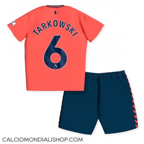 Maglie da calcio Everton James Tarkowski #6 Seconda Maglia Bambino 2023-24 Manica Corta (+ Pantaloni corti)